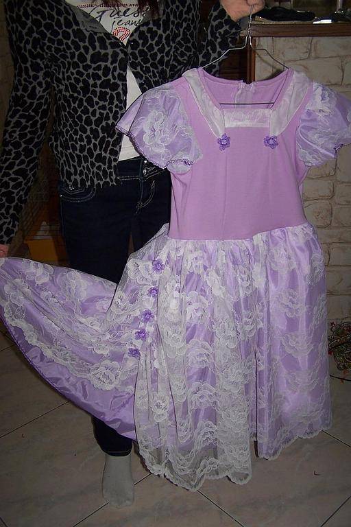 robe fille violet